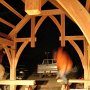 Douglas fir hammer beam truss carport.